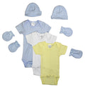 Newborn Baby Boys 7 Pc Layette Baby Shower Gift