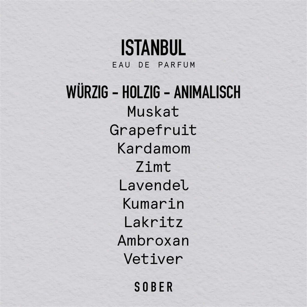 SOBER ISTANBUL - Eau de Parfum