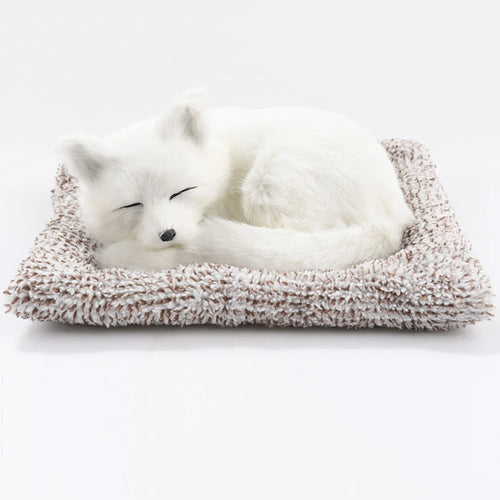 Car Dashboard Ornaments Decor Cute Simulation Plush Cats Dogs Toy