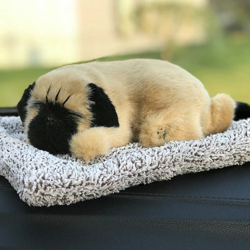 Car Dashboard Ornaments Decor Cute Simulation Plush Cats Dogs Toy