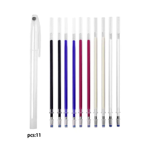 10Pcs/Set Heat Erasable Magic Marker Pen Temperature Disappearing
