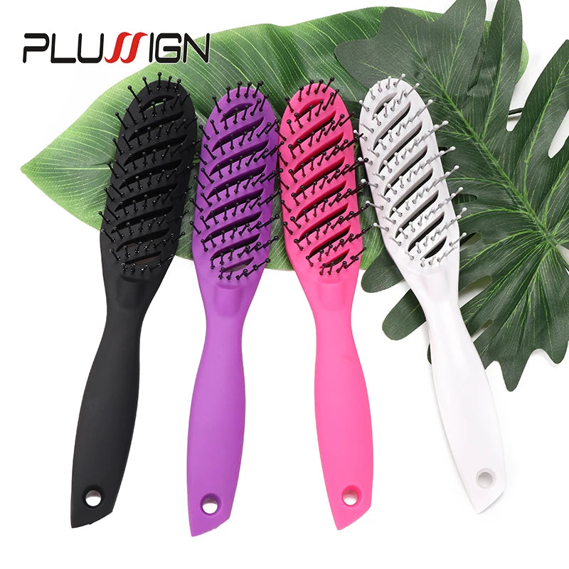 Styling Curly Hair Brush Salon Massager Comb Brush Detangling Drying