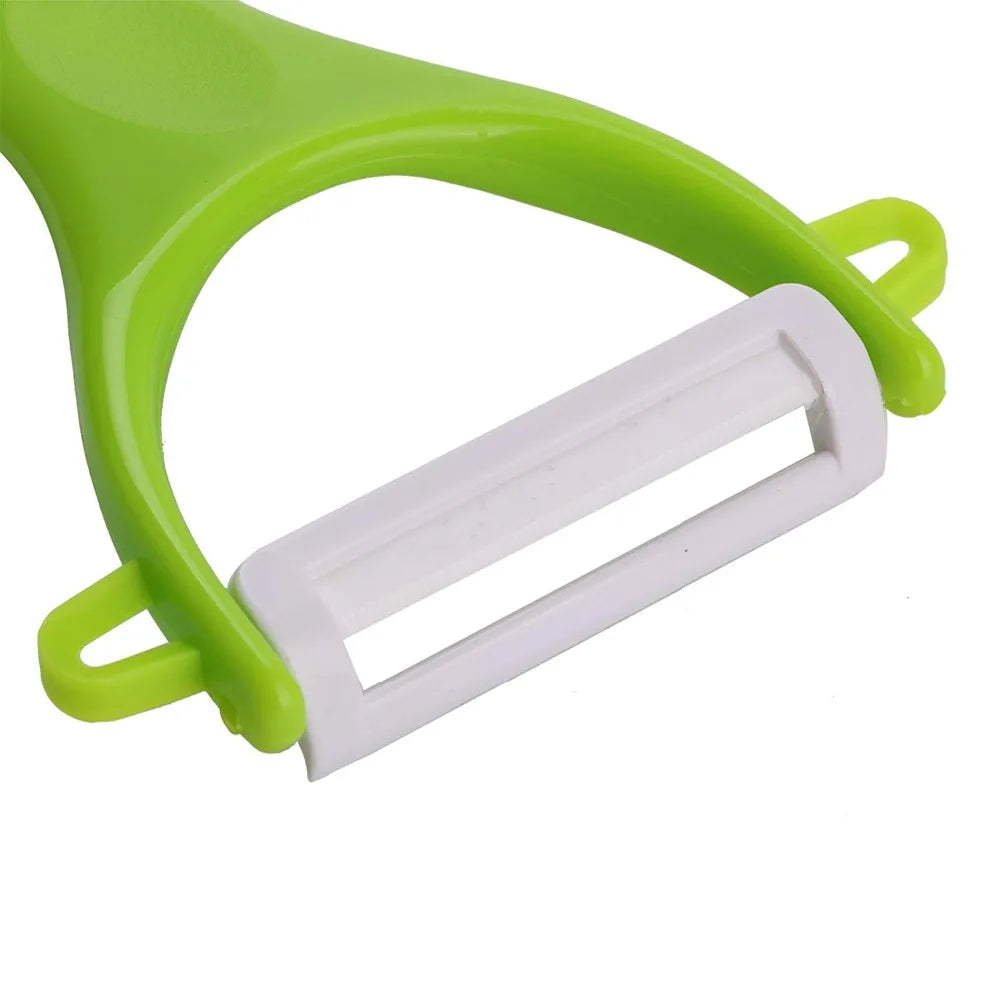 LMETJMA Ceramic Peeler 4 Color Vegetable Fruit Peeler Kitchen Potato