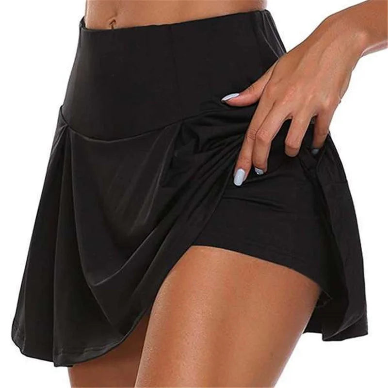 Summer Women Sprints Tennis Dance Fitness Short Skirts Quick Drying