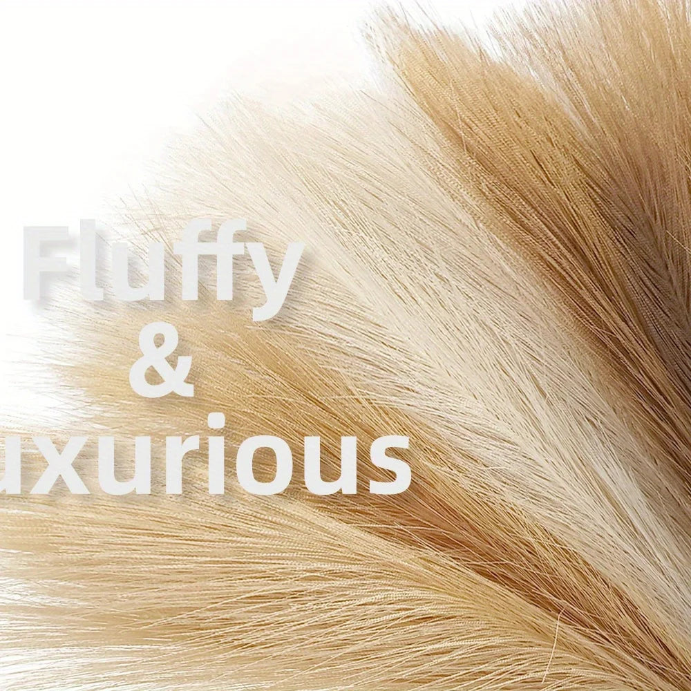 6PCS Artificial Pampas Grass Decor Flowers Fake Plant Reed for DIY