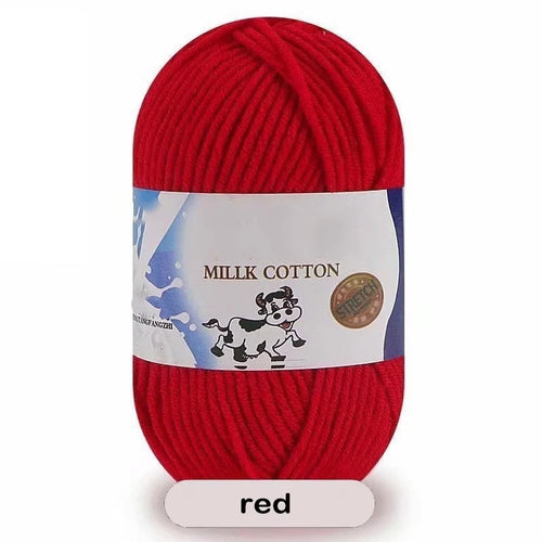 5-Strand Milk Yarn Handmade Medium Thick DIY Woven Doll Sweater Flower