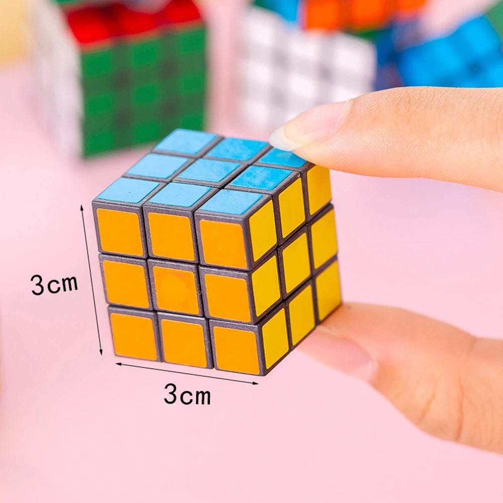 12Pcs Mini 3cm Magic Cube Children Educational Toys Kindergarten Prize