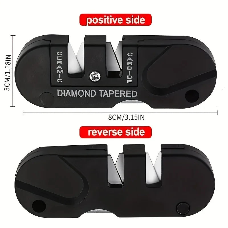 4-in-1 Portable Sharpening Tool, Knife Sharpener For Outdoor Camping