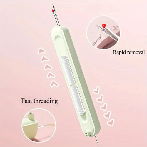 2-in-1 Sewing Tool - Needle Threader & Seam Ripper for Easy Stitching