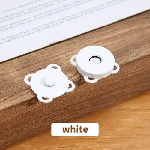 10 Sets Magnetic Snap Button Metal Plum Blossom Sew on Button Clasps