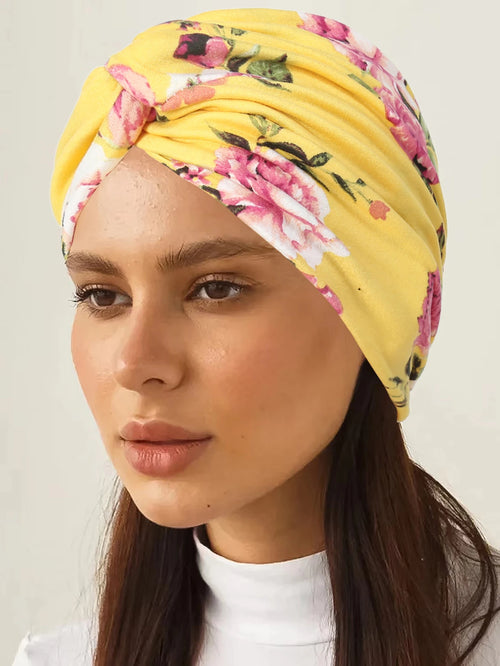 2024 New Leopard Print Women Hijabs Turban Hats Head Wraps Soft