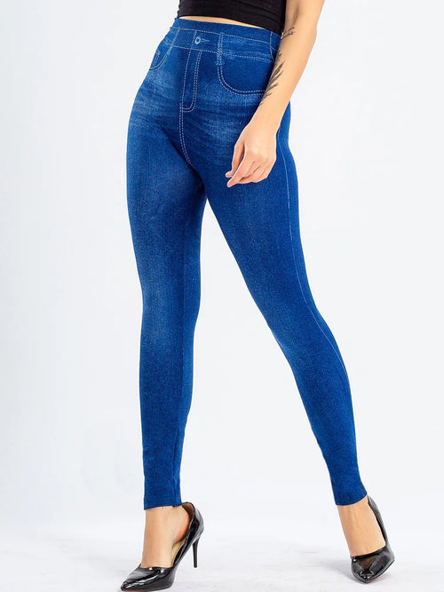 CUHAKCI Sexy Gym Leggins High Waist Elastic Butterfly Pritned Pencil