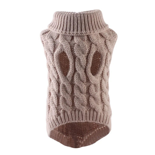 New Pet Small Pet Dog Clothes Sweater Fashion Autumn Winter Solid