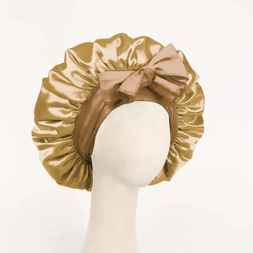 Satin Silk Hair Bonnet | Adjustable Tie Band | Sleep Bonnet for Women