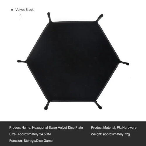 1pc Hexagonal Dice Tray and Miscellaneous Storage Box Board Game Dice