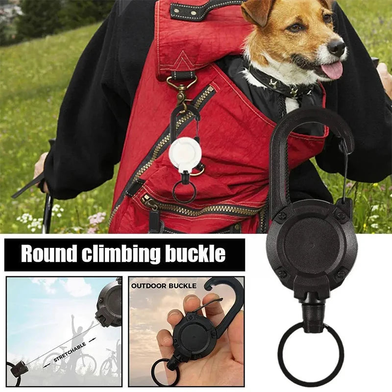 Automatic Retractable Wire Rope Luya Anti-theft Tactical Keychain