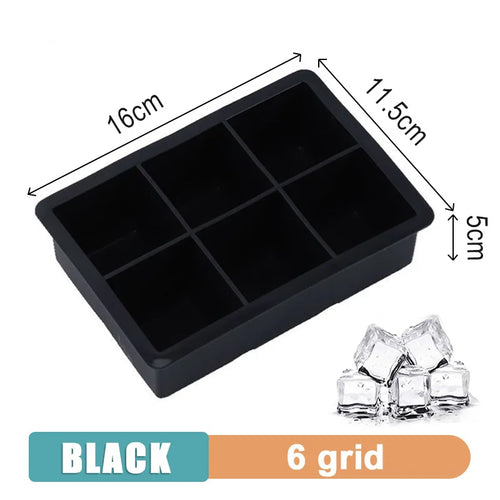 4/6/8/15 Grid Big Ice Tray Mold Giant Jumbo Large Food Grade Silicone