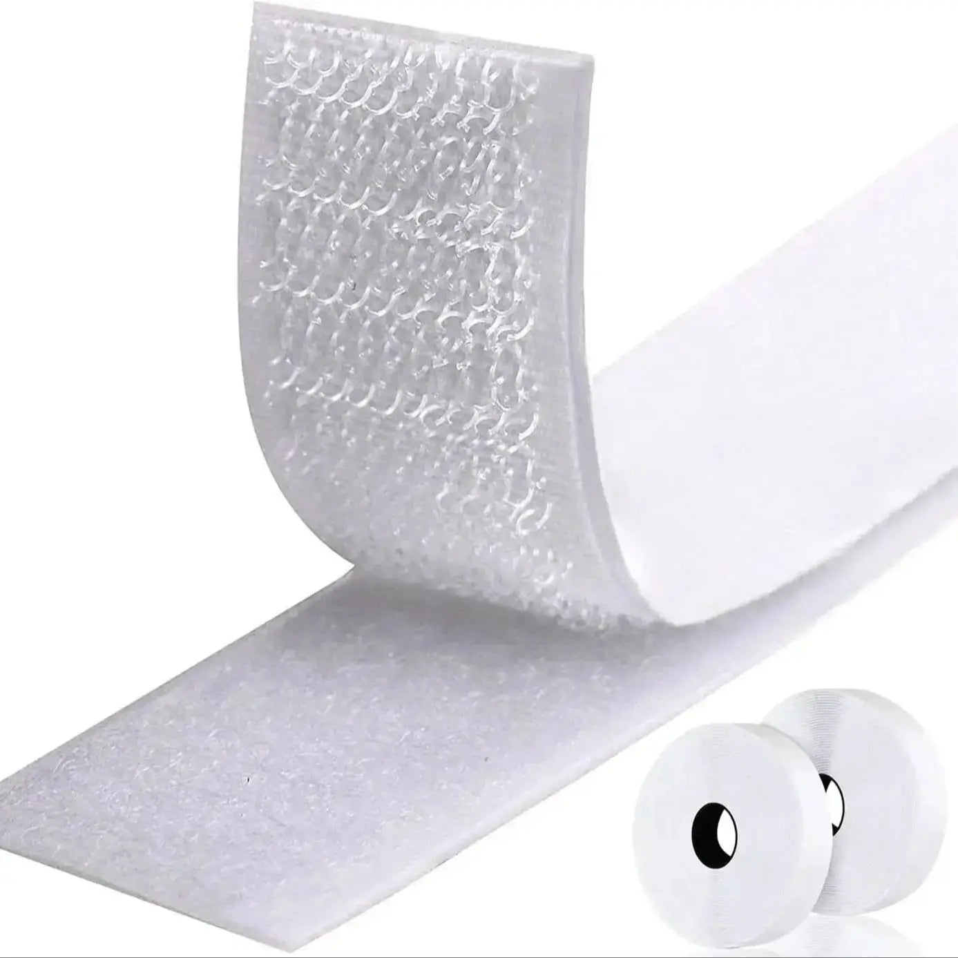 1/2/5M Strong Self Adhesive Fastener Hook and Loop Strips with Glue