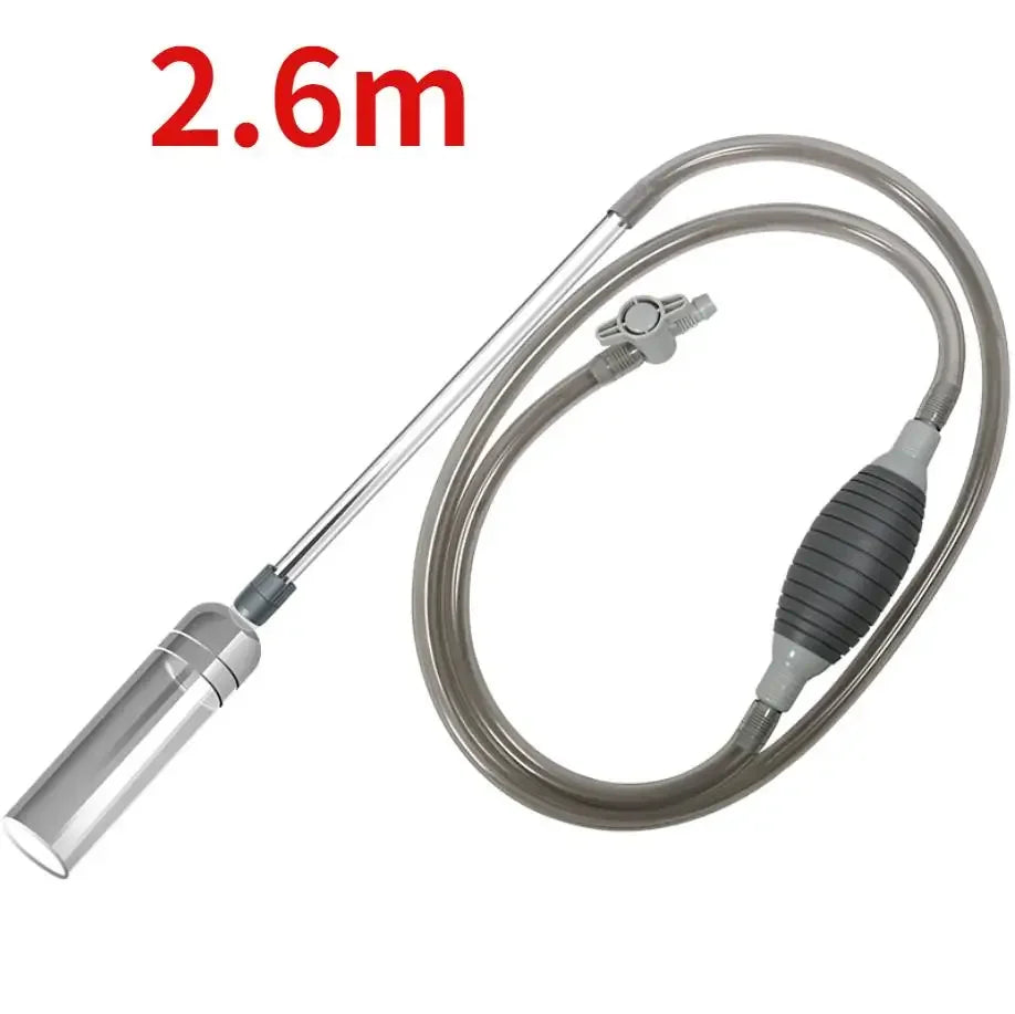 1.5m Aquarium Manual Water Changer Fish Tank Air Pump Cleaning Tools