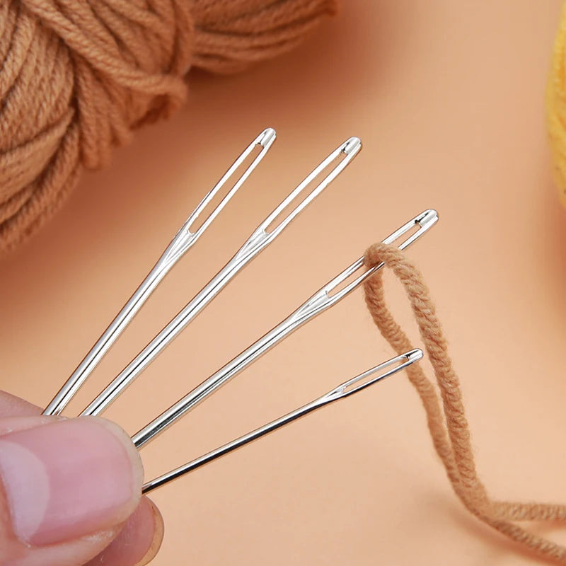 9 PCS Large Eye Blunt Sewing Needles Cross Stitch Knitting Needle