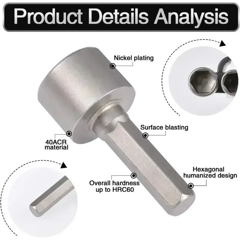 9/14pcs Power Nuts Driver Drill Bit Tools Set SAE and Metric Socket