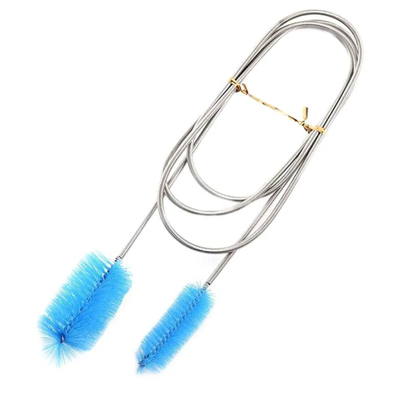 Aquarium Cleaning Brush for Water Hose Lily Pipe Air Tube Stainless