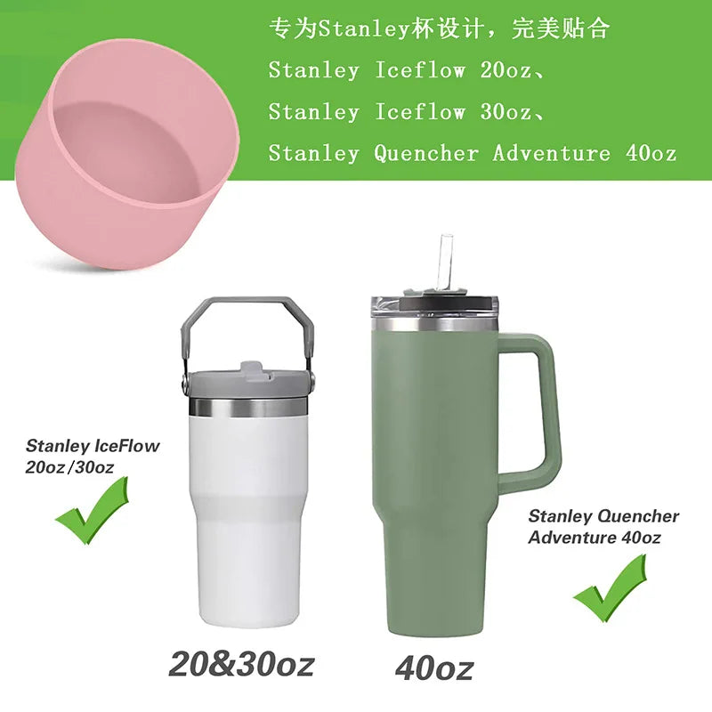 Silicone Cup Protective Sleeve Cushion For Stanley Quencher Adventure