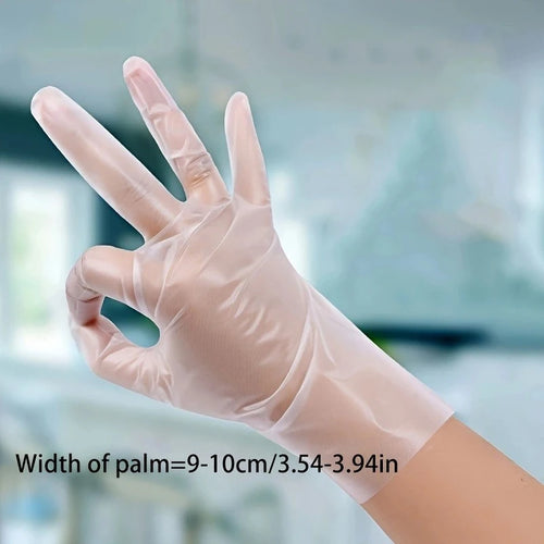 Premium TPE Disposable Gloves-Thick, Transparent & Food Grade for