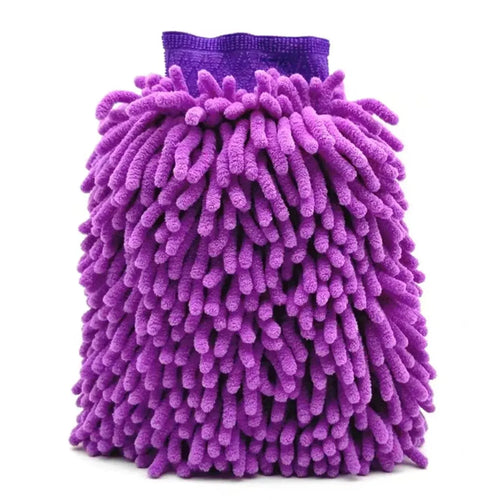 Microfiber Car Wash Mitt Double Sided Chenille Auto Gloves Ultra
