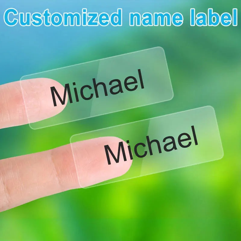 Transparent Waterproof Name Stickers for School-Custom