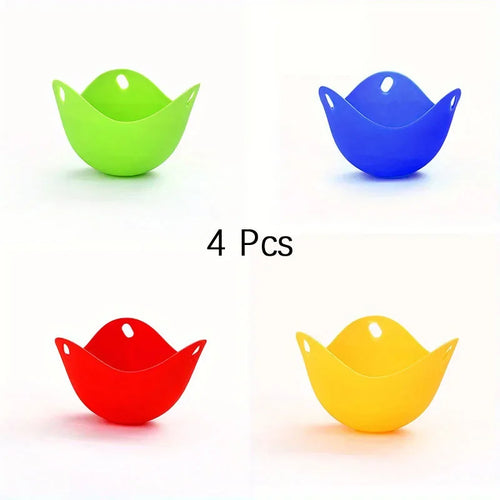 Egg Steamer Silicone Egg Poacher Pods Cooking Tool for Microwave Air