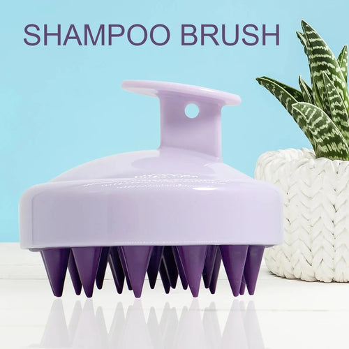 Silicone Shampoo Scalp Hair Massager Head Body Scalp Massage Brush