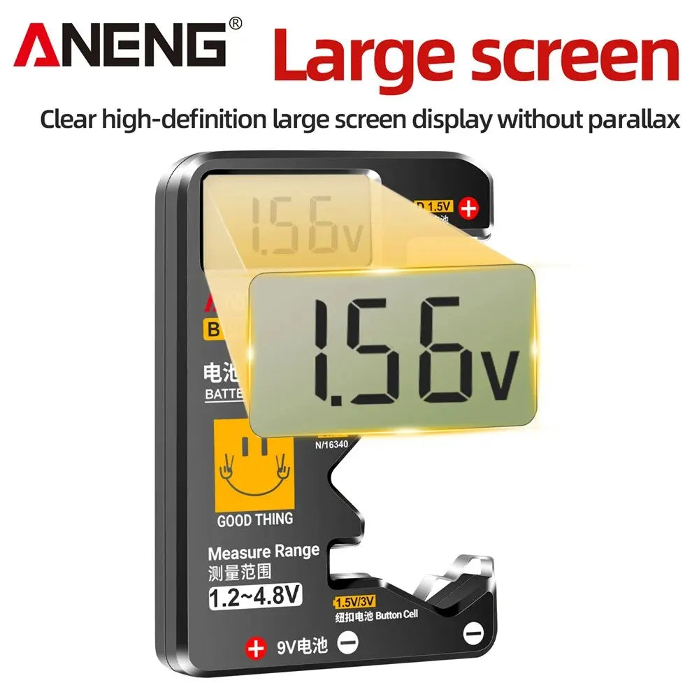 ANENG BT189 Button Cell Battery Tester Power Bank Detectors 9V N D C
