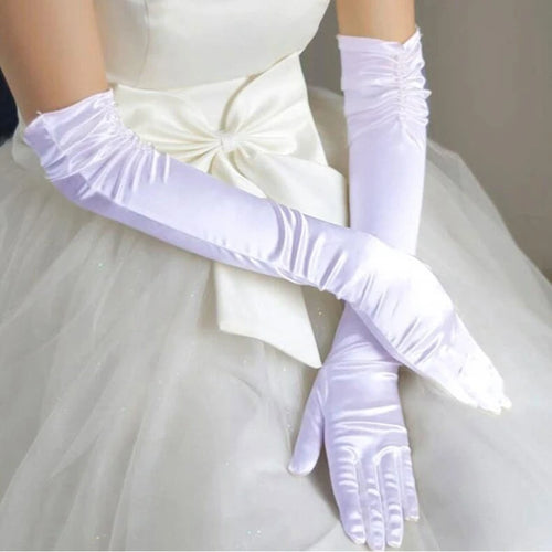Wholesale Bridal Gloves Beaded With Finger Bride Gloves Guantes
