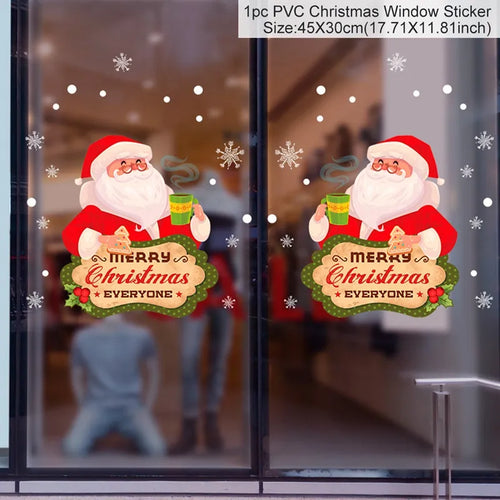 Christmas Window Stickers Christmas Wall Sticker Kids Room Wall Decals