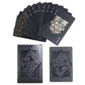 Black Rose Deck Poker Frosted Waterproof Plastic Playing Cards Texas