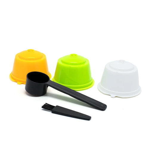 3Pcs Fit For Dolce Gusto Coffee Filter Cup Reusable Coffee Capsule