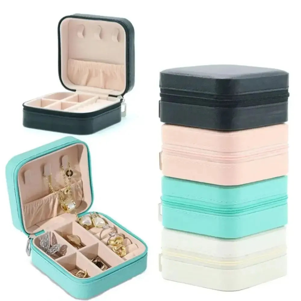 Mini Jewelry Storage Box Portable Home Travel Earrings Necklace