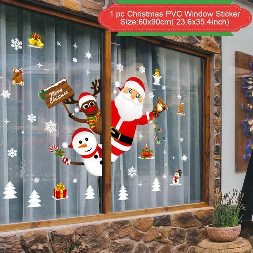 Christmas Window Stickers Christmas Wall Sticker Kids Room Wall Decals