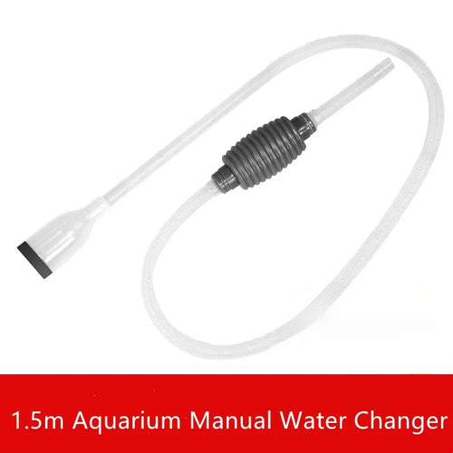 1.5m Aquarium Manual Water Changer Fish Tank Air Pump Cleaning Tools
