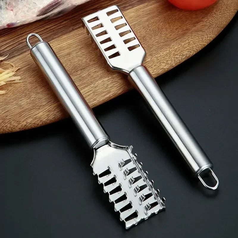 1PC Stainless Steel Fish Scale Knife Scale Scraper Sawtooth Scraping