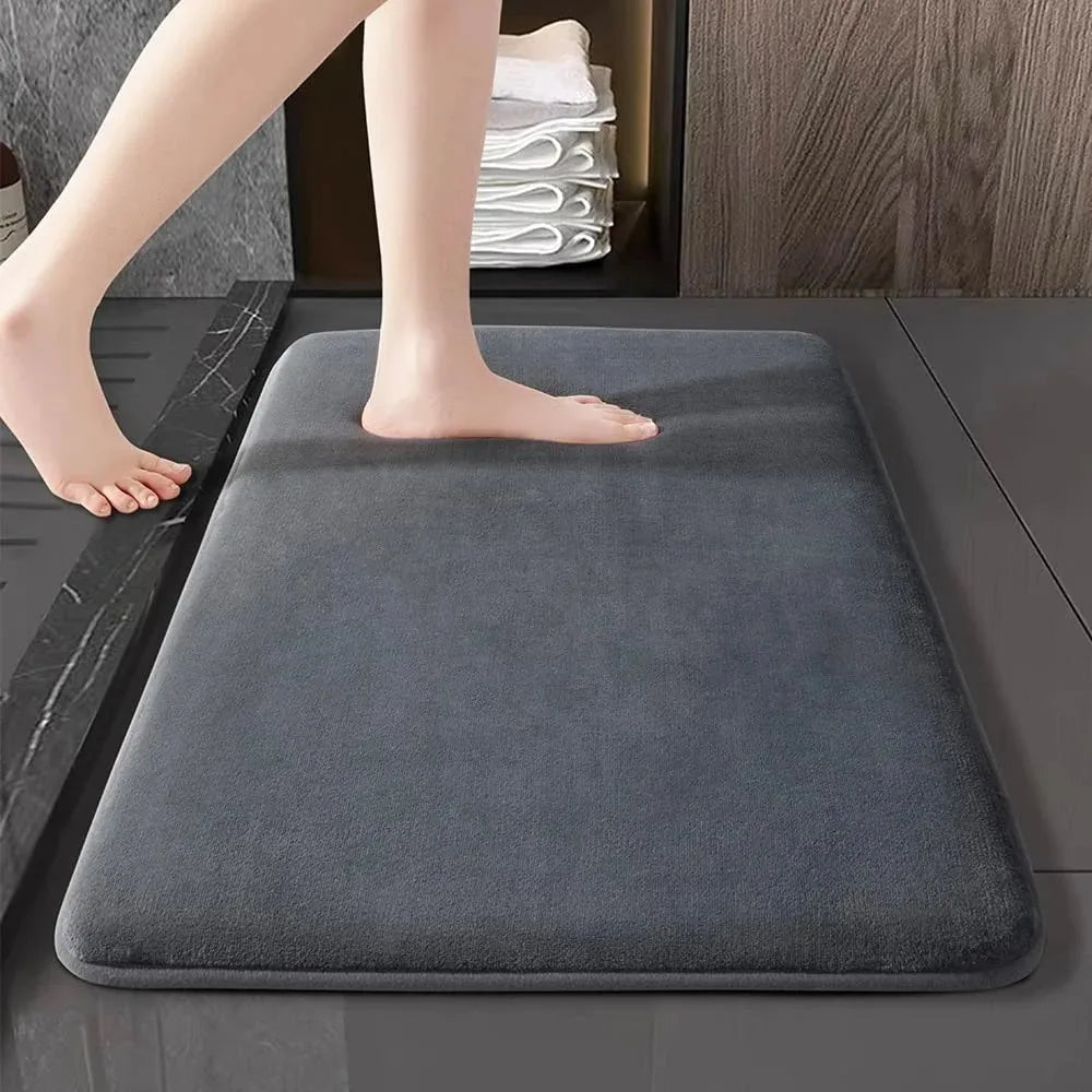 Solid Color Bathroom Mat Bathroom Floor Mat Door Mat Household Non