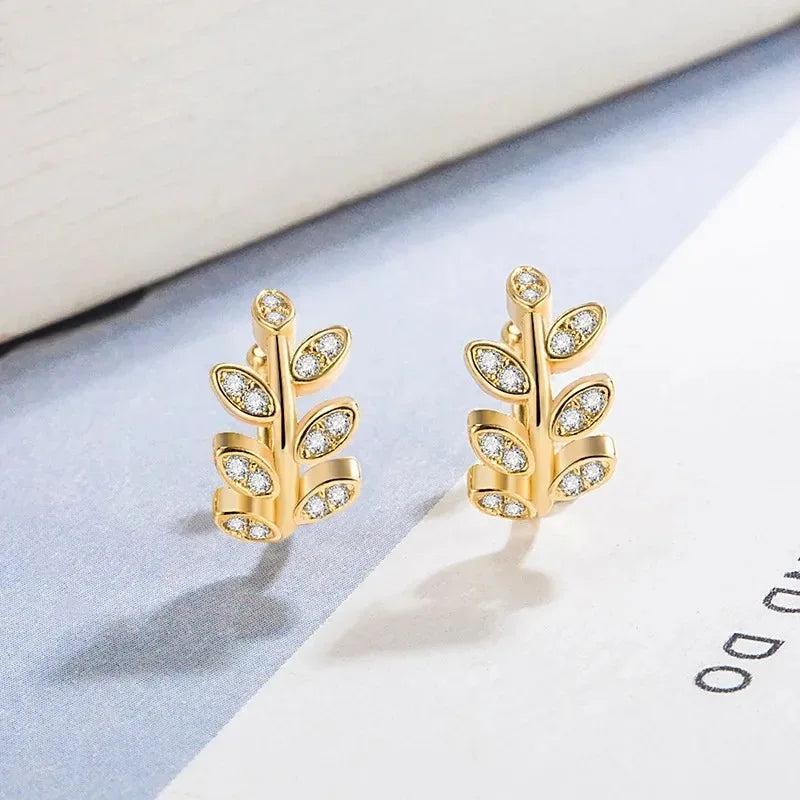 1Pc Hot Sale Cute Metal Leaf Earcuff Clips On Earring for Women Girls,