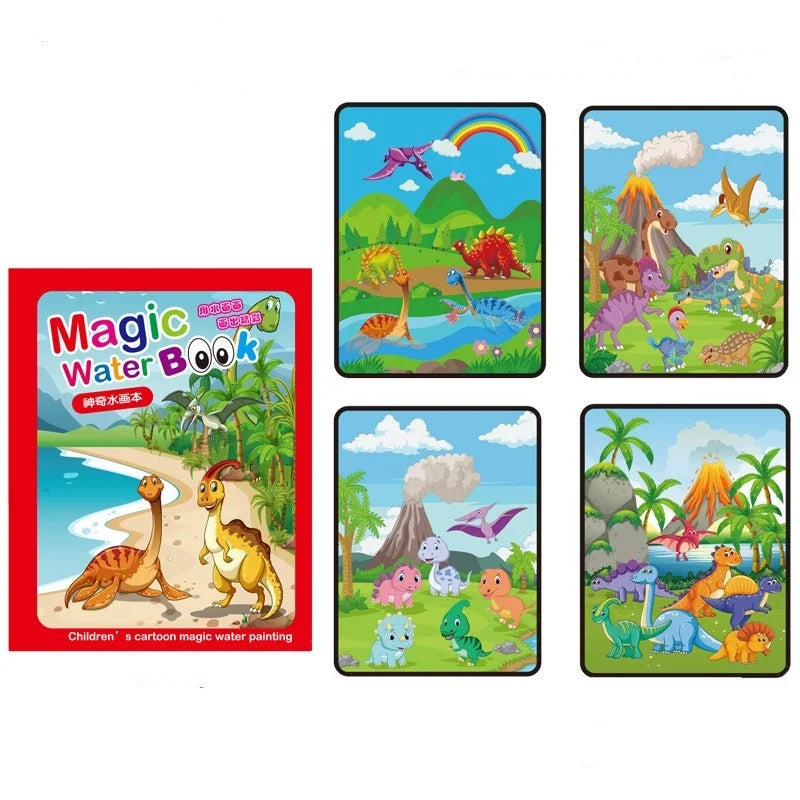 1P Reusable Water Drawing Book - Mess-Free Magic Painting Pad with