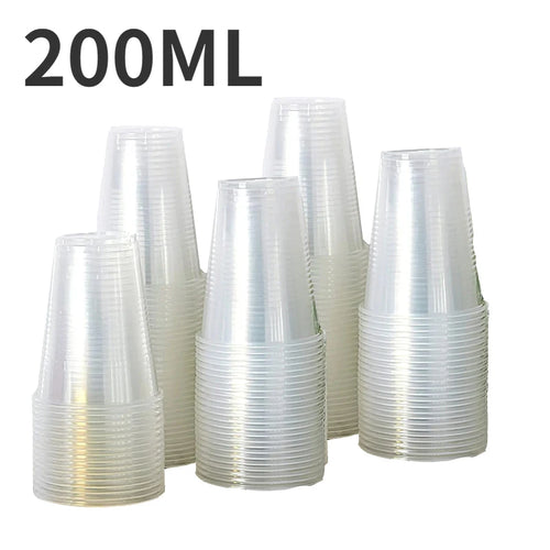 50/100PCS Disposable Clear Plastic Cup Outdoor Picnic Plastic Cup