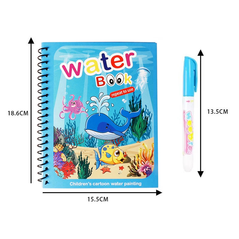 NEW Kids Magic Water Drawing Books Coloring Books Painting Toys for