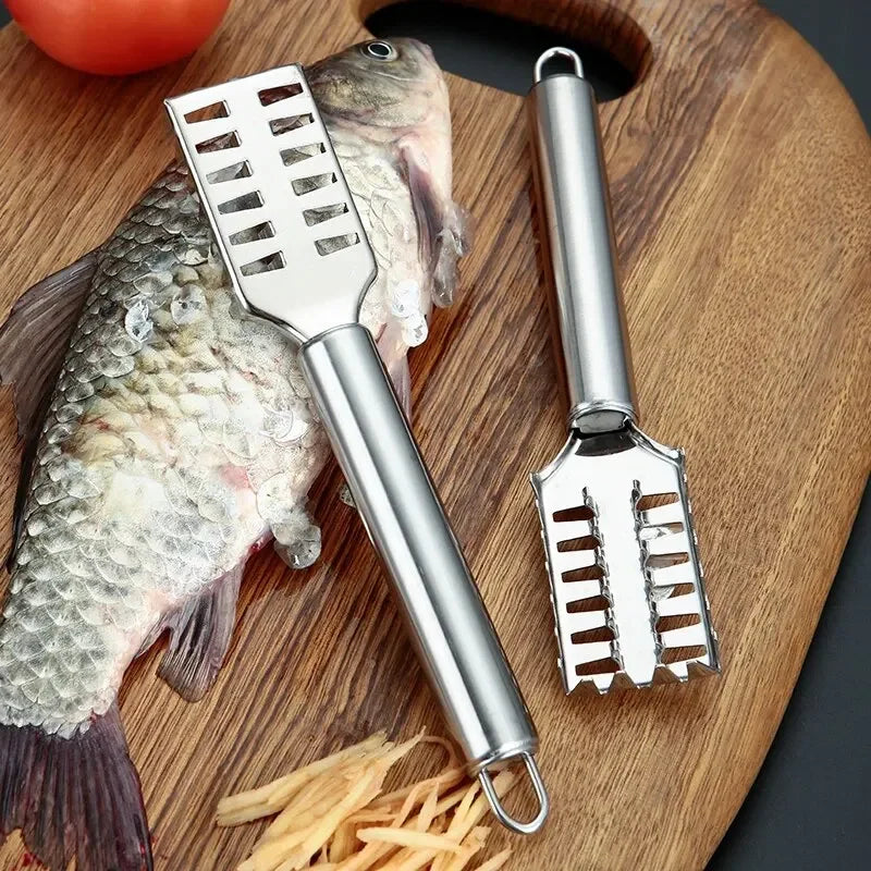 1PC Stainless Steel Fish Scale Knife Scale Scraper Sawtooth Scraping