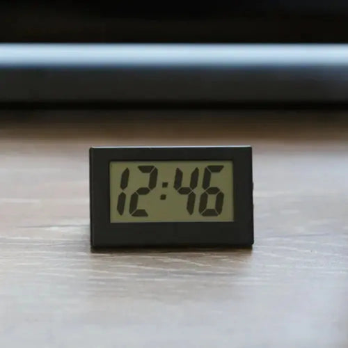 Mini LCD Digital Table Dashboard Desk Electronic Clock for Desktop