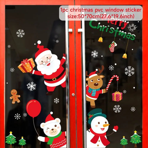 Christmas Window Stickers Christmas Wall Sticker Kids Room Wall Decals