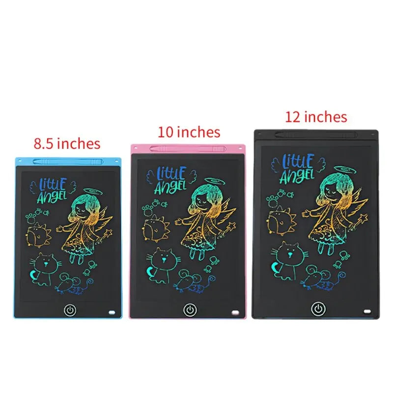 6.5/8.5/10/12 Inch LCD Drawing Tablet for Kids, Rechargeable Erasable